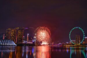 Singapore Marina Bay Sands Fireworks